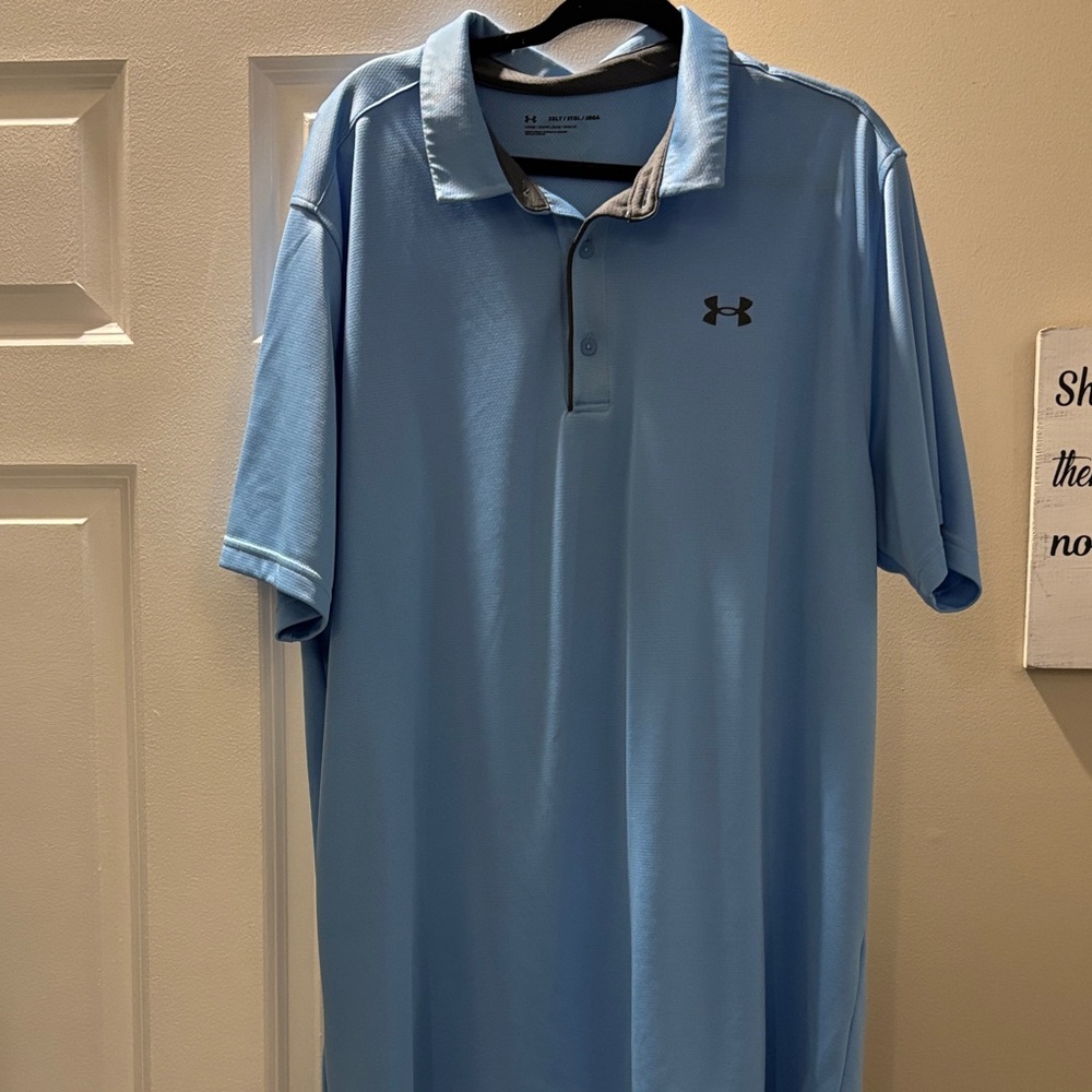 Under Armour Men's Light Blue Polo Shirt